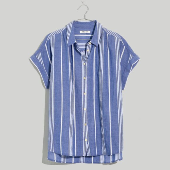Madewell Central Shirt in Highley Stripe - Picture 4 of 8